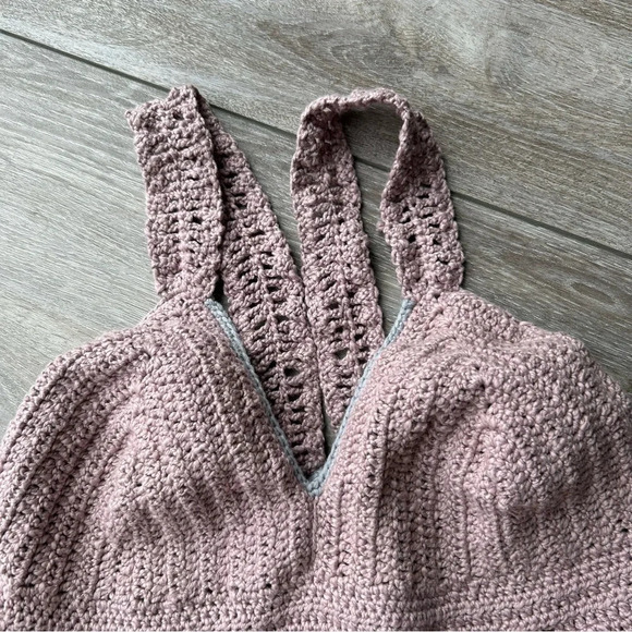 Handmade V Neck Crochet  Bralette Cami One Size - Picture 6 of 13